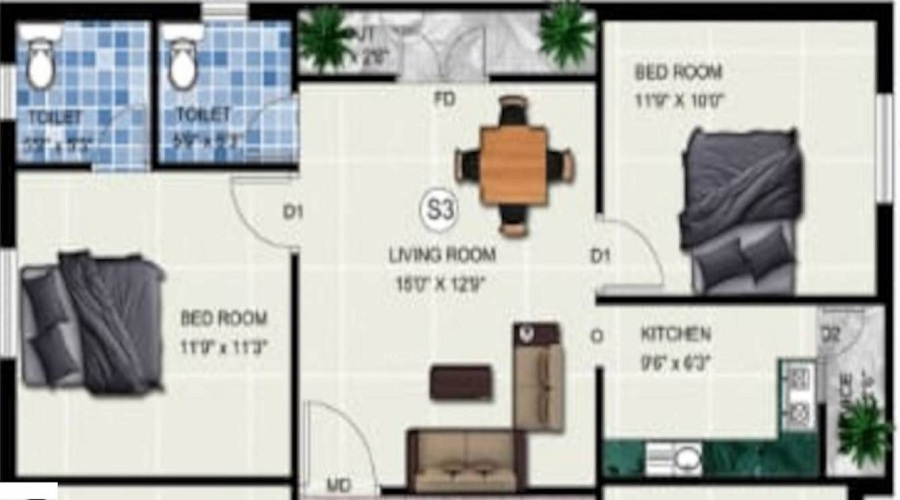 GR Vimala Nagar Floor Plan