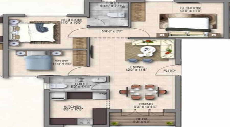 Pearl Azalea Floor Plan