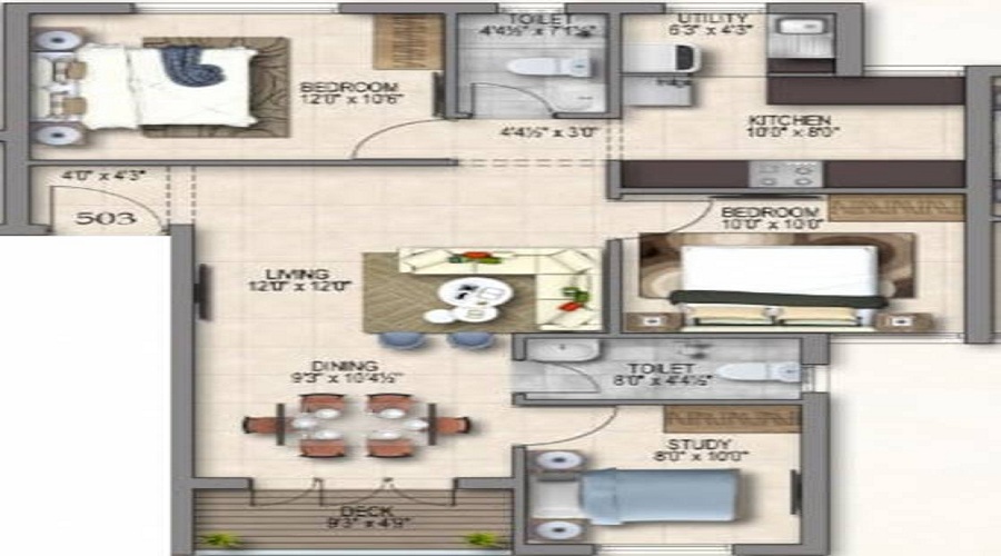Pearl Azalea Floor Plan