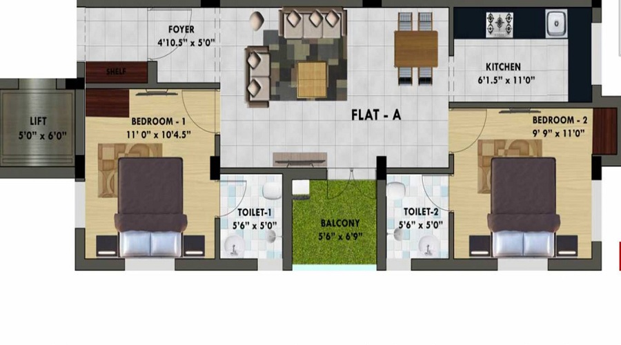 Sri Jaishanthi Palacio Floor Plan