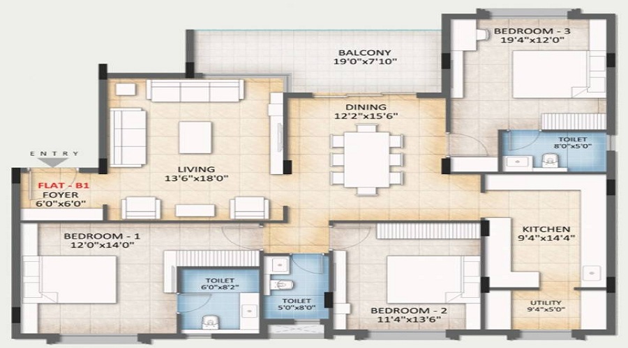 S And S Zennova Floor Plan