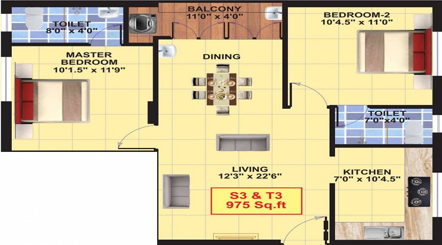 Eeshani Gomithra Floor Plan