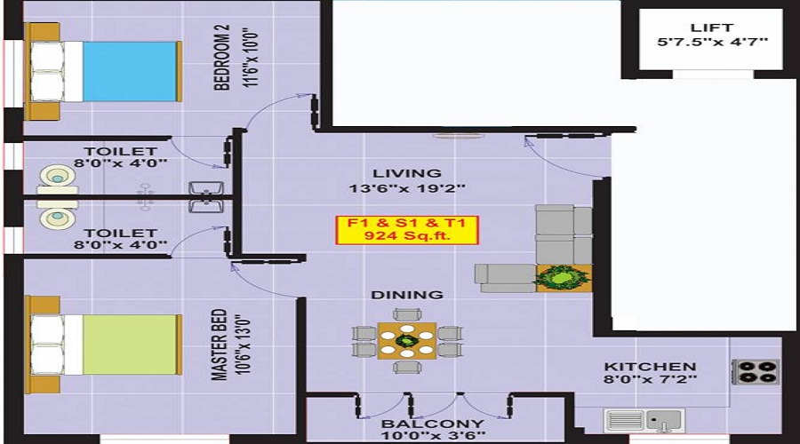 Eeshani Kandha Floor Plan