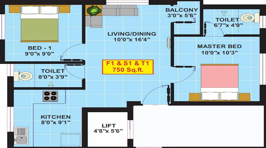 Eeshani Harini Floor Plan