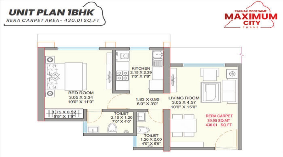 Raunak Maximum City Floor Plan