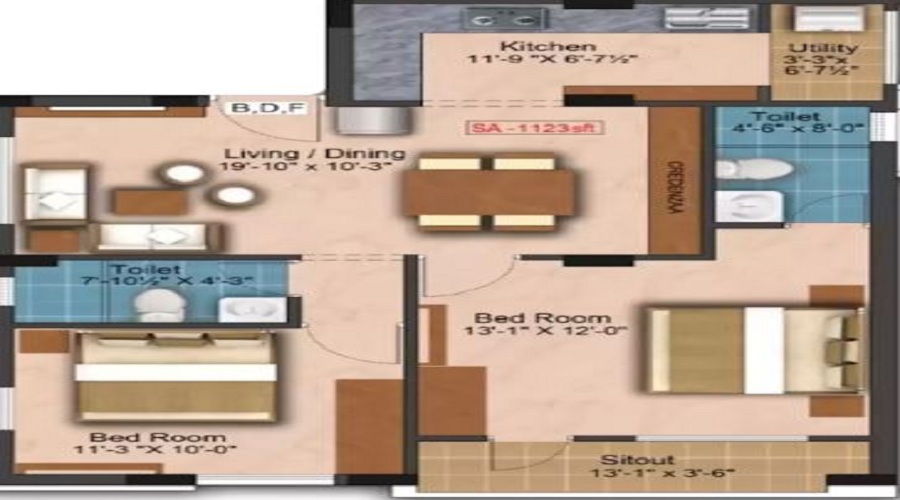 Preetha Pavilion Floor Plan