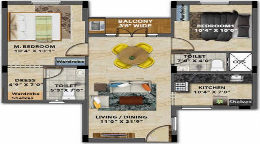 Hansa Garnet Floor Plan