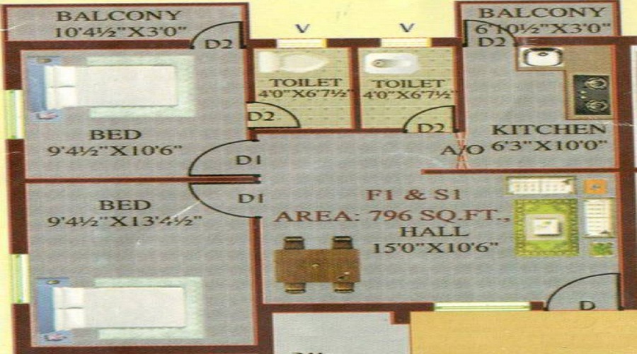 Swethaa Vaikund Floor Plan