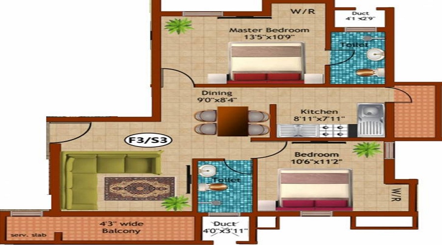 Kaaviya Sahana Floor Plan