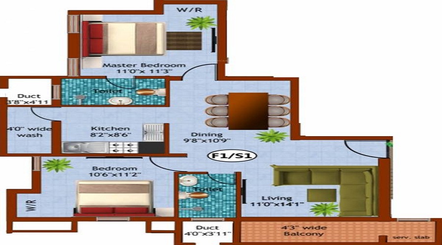 Kaaviya Sahana Floor Plan
