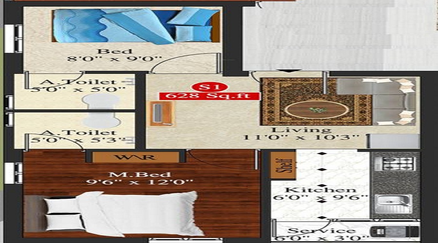 Meenakshi Navarathna Floor Plan