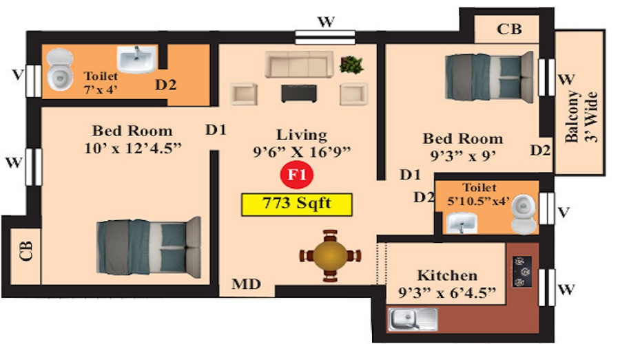 Live Aadhana Floor Plan
