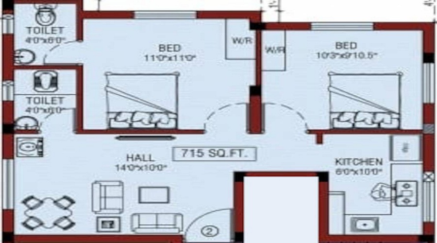 M C Sharadha Homes Floor Plan