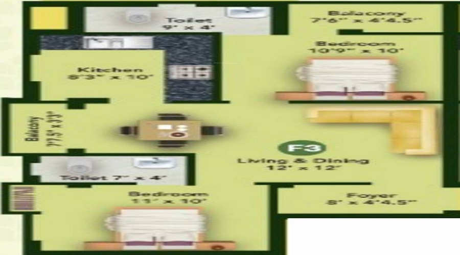MS MM Thulir Floor Plan