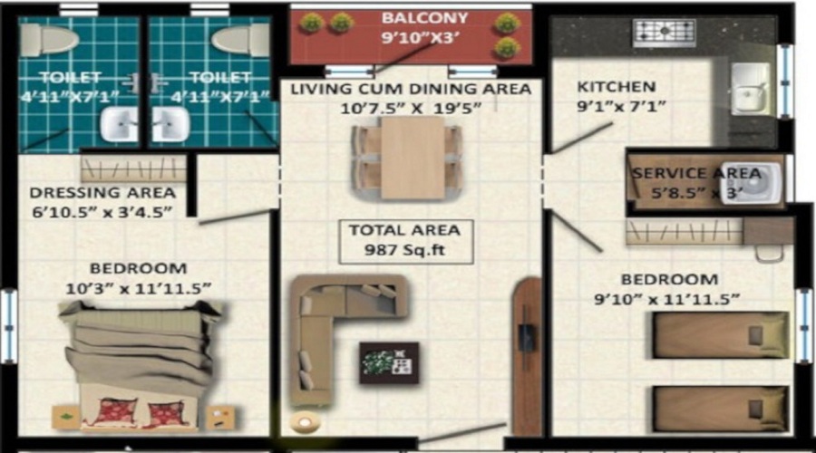 Subashya Sai Sindhur Floor Plan
