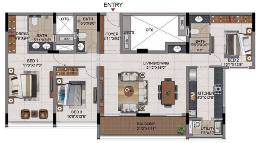 CasaGrand Millenia Floor Plan