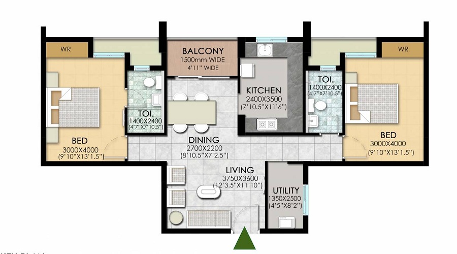 Ruby Royal Tower Floor Plan