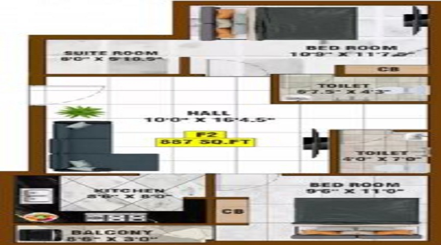 Bharathi Sai Sparkle Floor Plan
