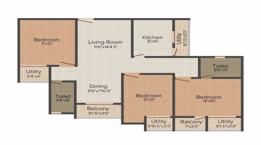 Golden Opulence Floor Plan