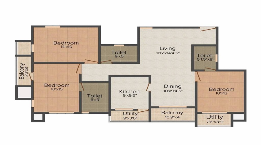 Golden Opulence Floor Plan