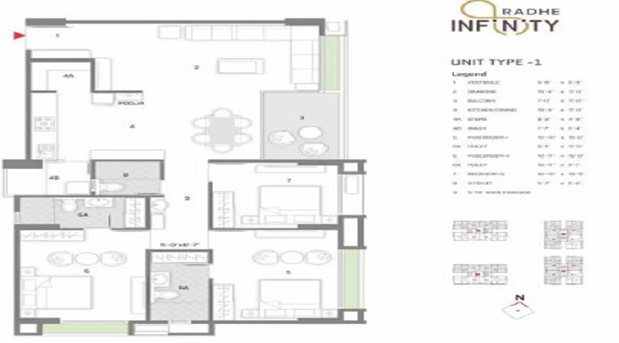 Arpan Radhe Infinity Floor Plan