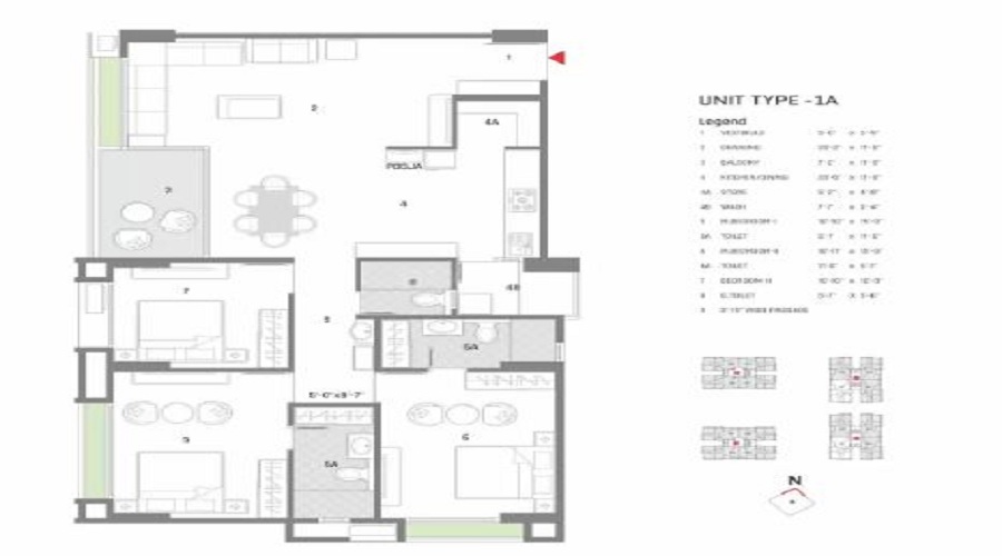Arpan Radhe Infinity Floor Plan