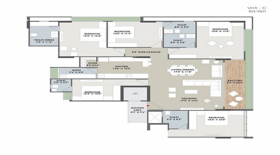 Arista Eminence 96 Floor Plan
