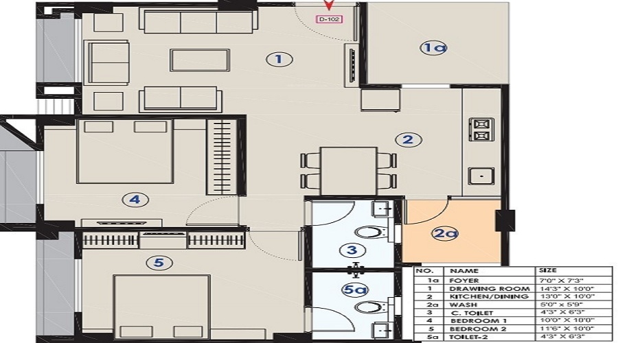 Sheladia Empire Evok Floor Plan