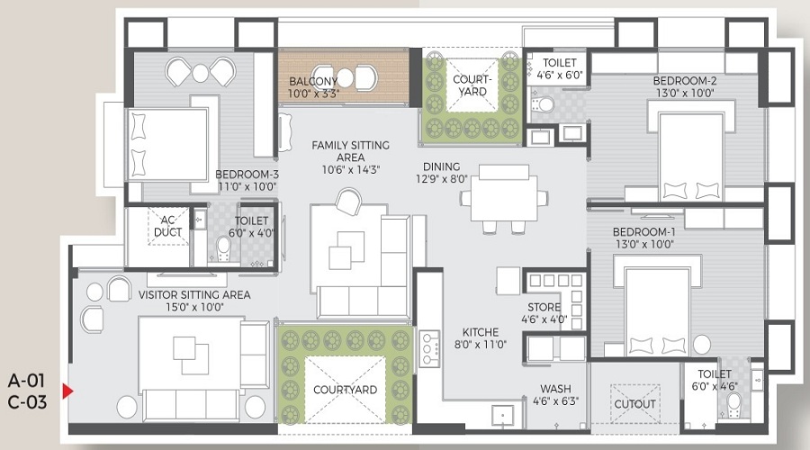 Atishay Shivalay III Floor Plan