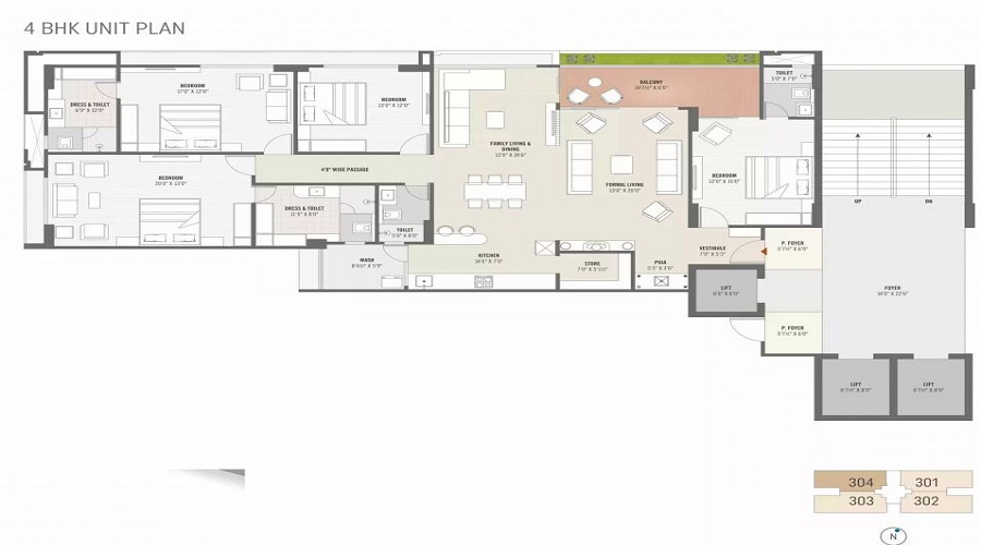 Vivaan Adi Sky Revanta Floor Plan