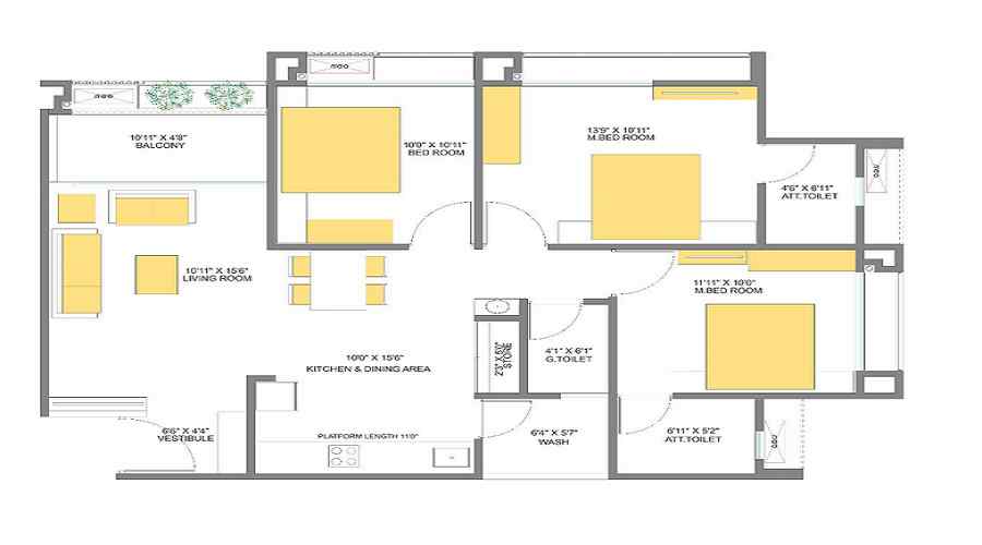 Pramukh Omkar Rivanta Floor Plan