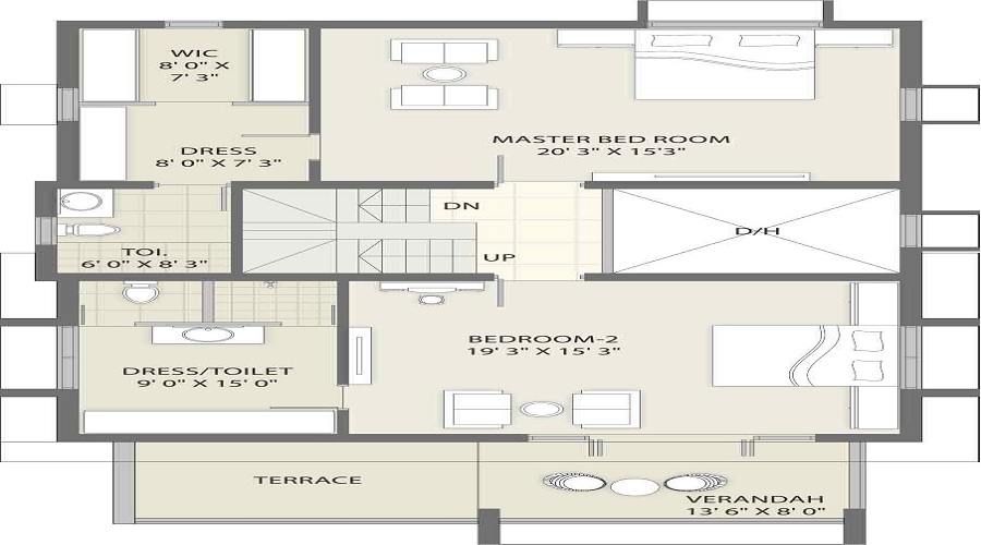 Shrinivas & KB Zaveri Supercity Glory Floor Plan