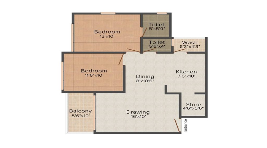 Navkar Kalasagar Heights Floor Plan