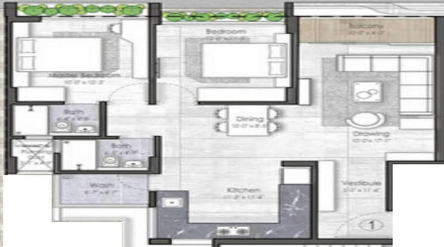 Unity Domain Heights Floor Plan