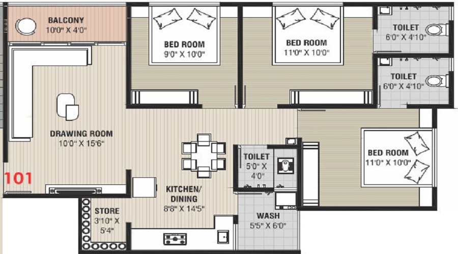 Kadamb Greens Floor Plan