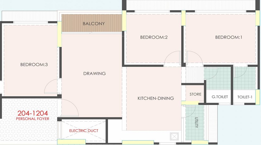 Shreeji Signature Infinity Floor Plan