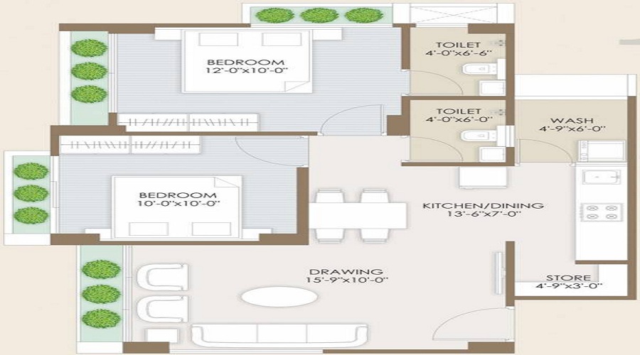 Shlok Pushkar Gold Floor Plan