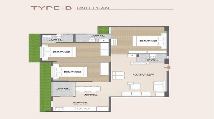 Parshwa RJ Pearl Floor Plan