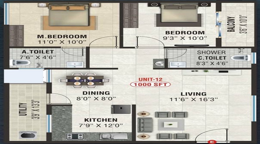 Sri Nandana Neo Floor Plan