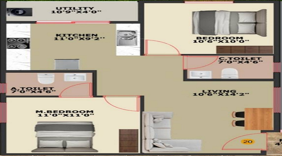 DS Max Sasmara Floor Plan