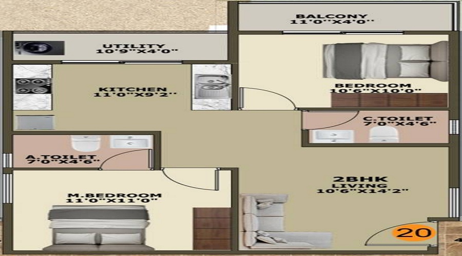 DS Max Sasmara Floor Plan