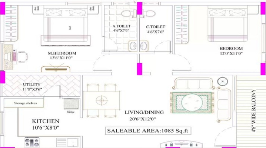 Nishath Anand Abode Floor Plan