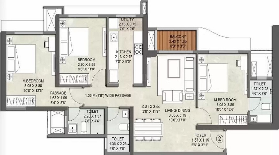 Kalpataru Srishti Namaah Floor Plan