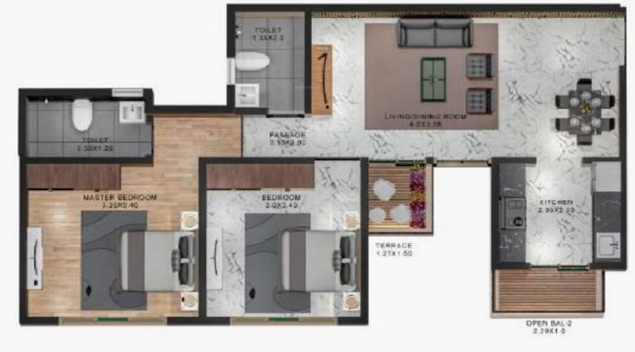 Anantham Rainbow County Floor Plan