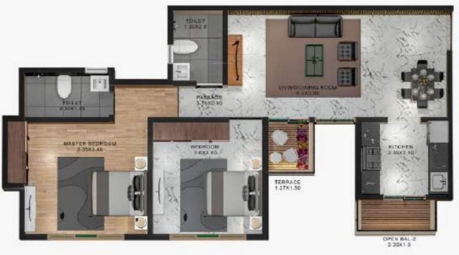 Anantham Rainbow County Floor Plan