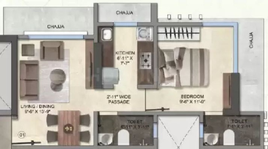 Gala Swayam Floor Plan