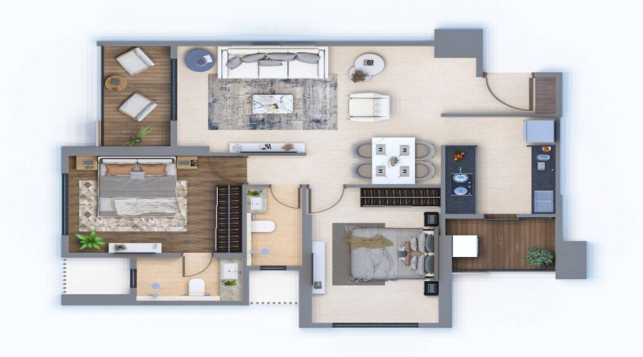 Unique Seasons One Floor Plan