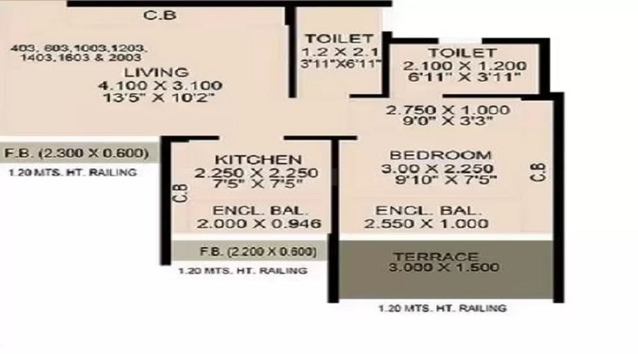 Neel Sidhi Anexo Floor Plan