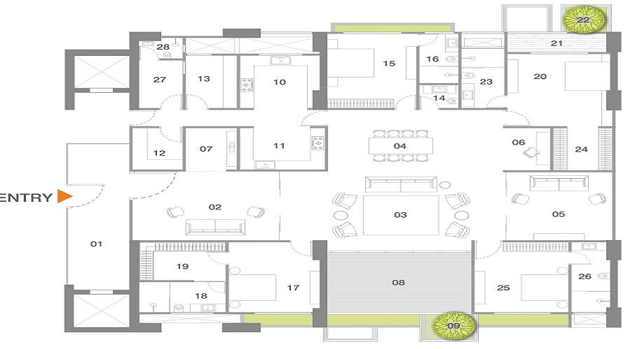 Gala Ikebana Floor Plan