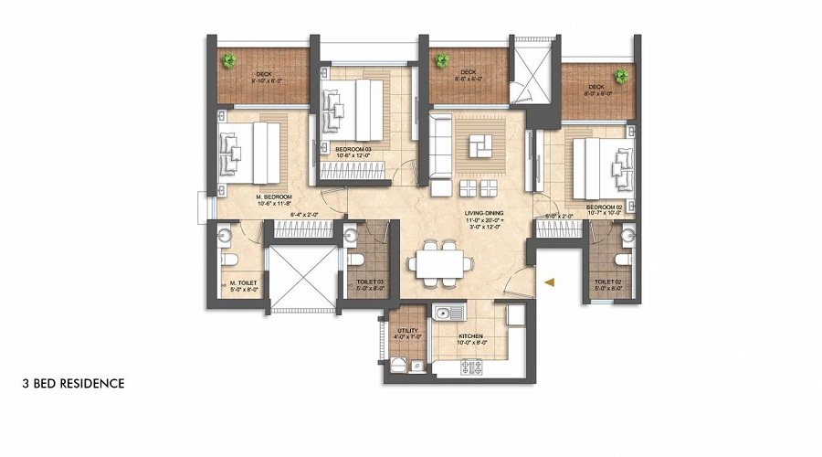 Lodha Aura Floor Plan